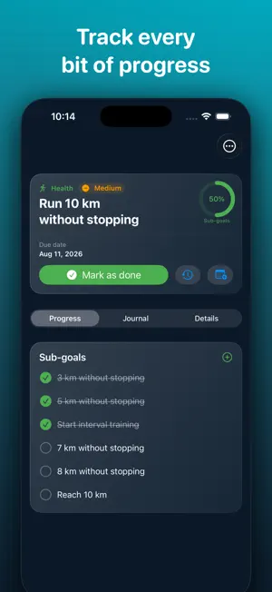 Golli – Goals & Habits screenshot 4