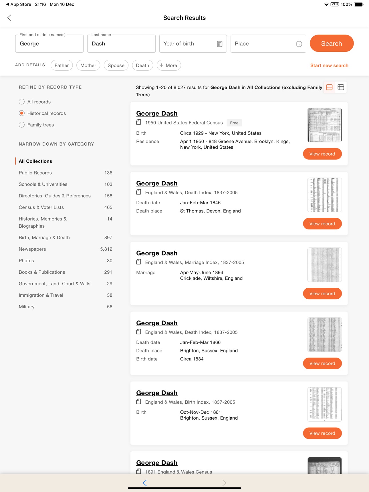 Screenshot 11 of MyHeritage: Family Tree & DNA