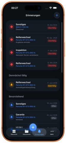 Fahrzeugakte screenshot