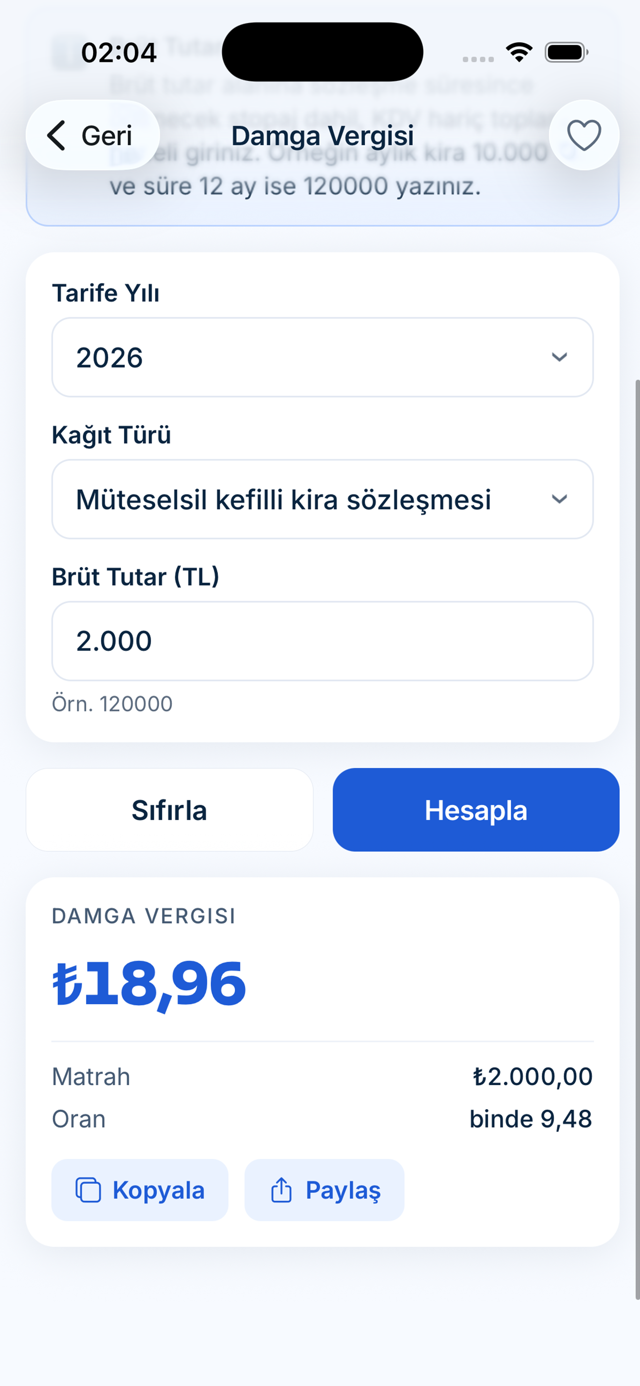 Vergi Hesaplama - Tüm Vergiler screenshot 7