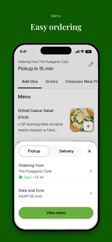 The Pureganic Cafe iPhone screenshot