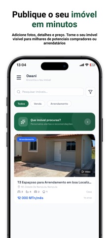 Owani: Imóveis em Moçambique screenshot