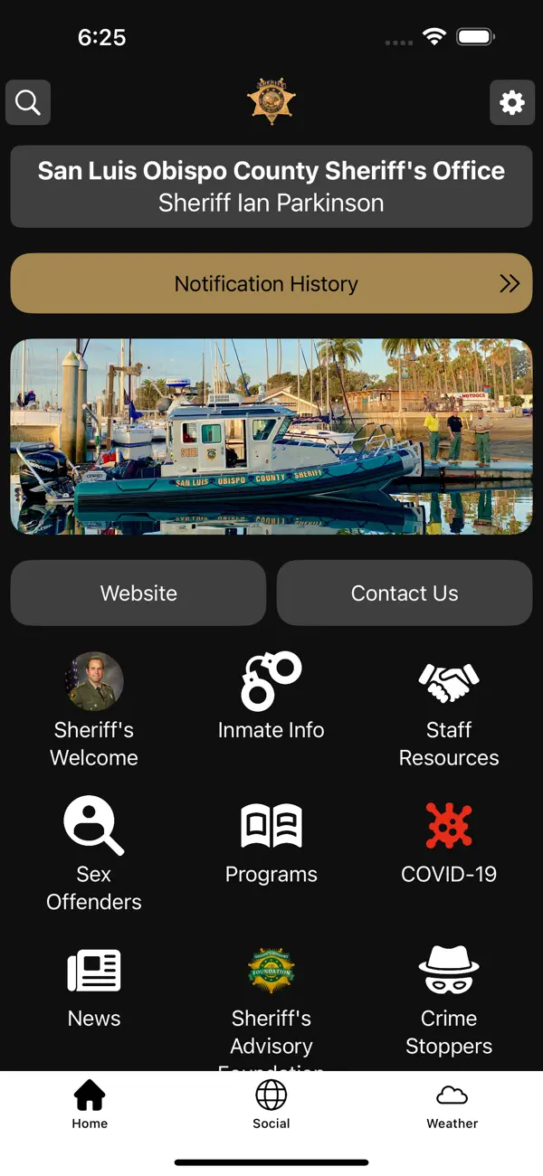 Screenshot #1 pour San Luis Obispo County Sheriff