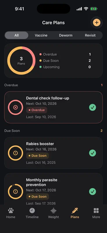 PawLog - Pet Care & Health Log screenshot 2 of 4