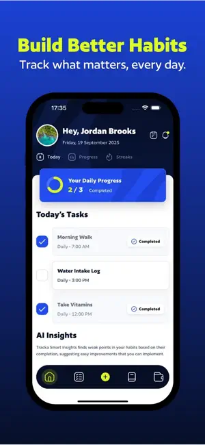 Tracka Habit Tracking App screenshot 1