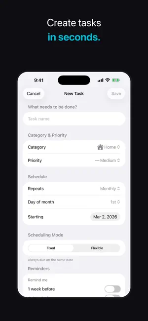 DueCycle: Recurring Tasks screenshot 4