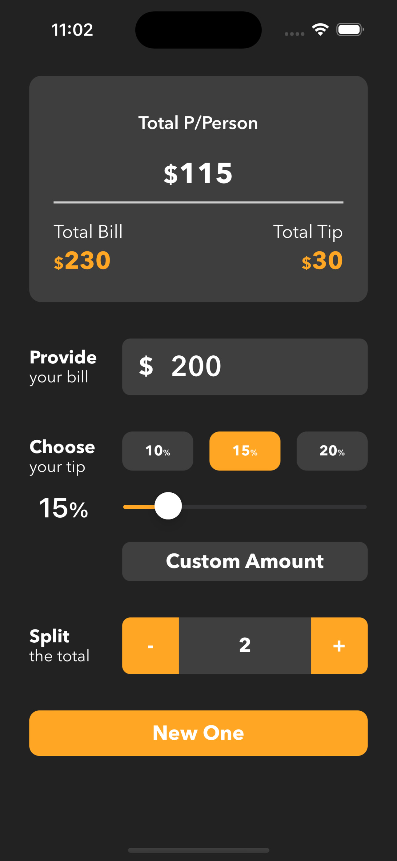 EnTip Calculator