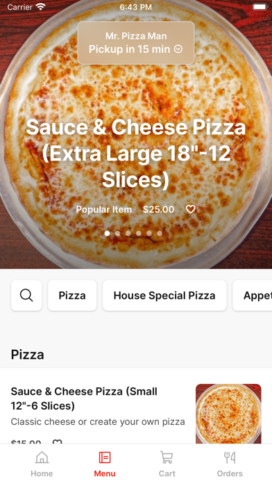 Mr. Pizza Man SF iPhone screenshot 2 - Food & Drink app