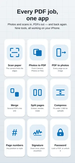 Scan Docs: Photos to/from pdf screenshot 1