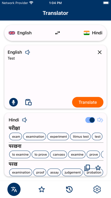 Hindi-English Translator Screenshot