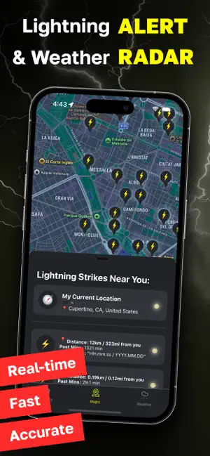 Weather・Lightning Tracker Live screenshot 1