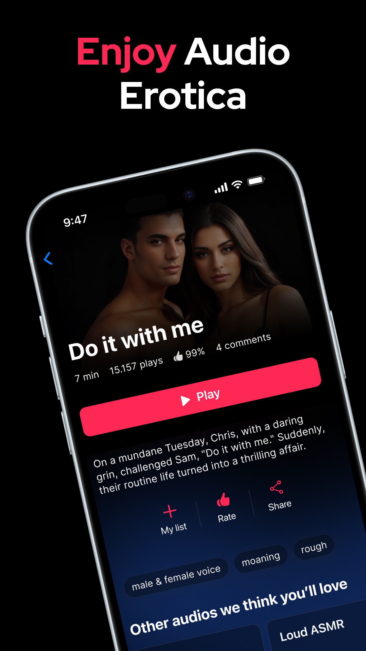 Audero - Erotic Audio Stories screenshot 1