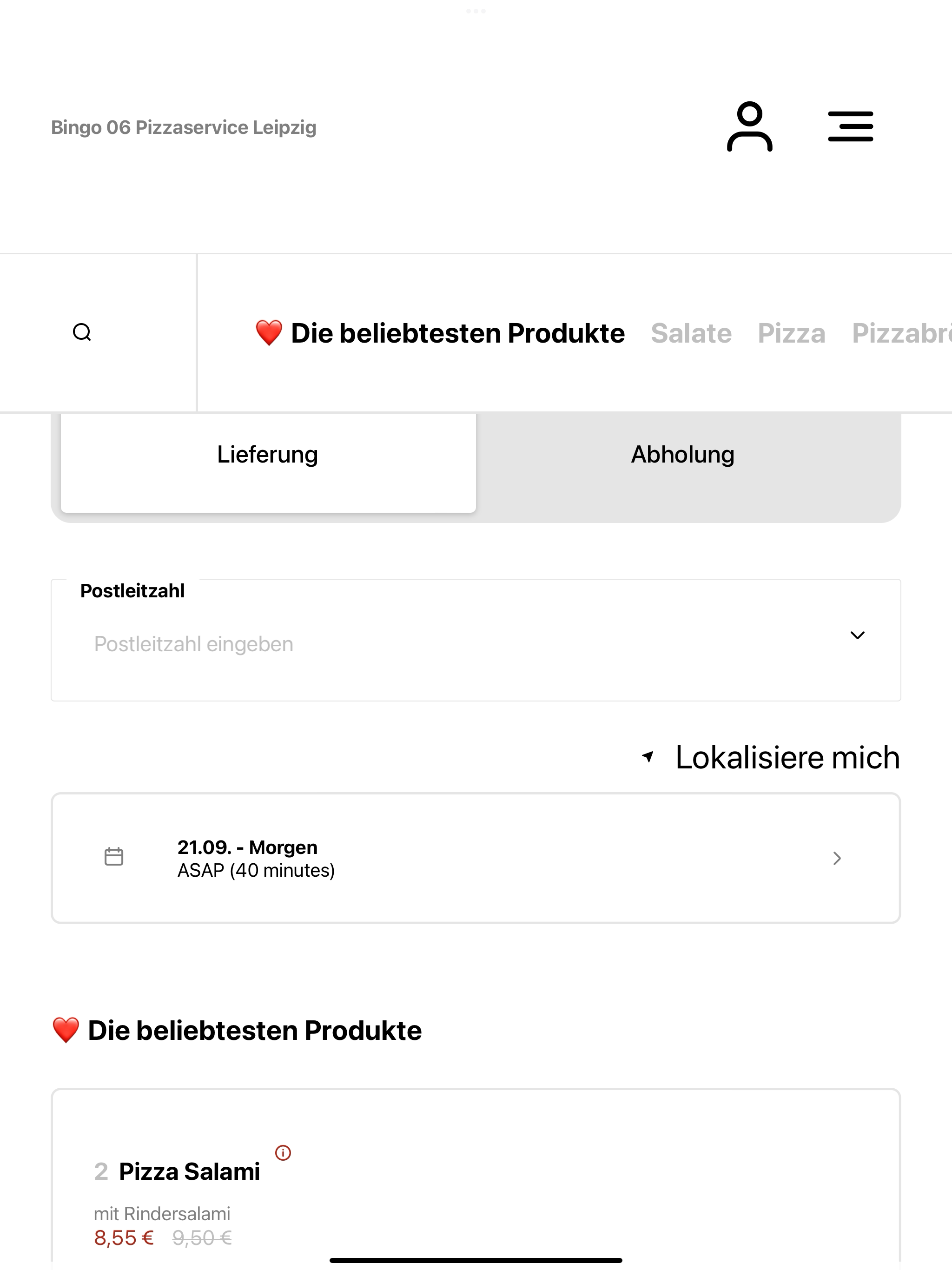 Bingo 06 Pizzaservice Leipzig screenshot 7