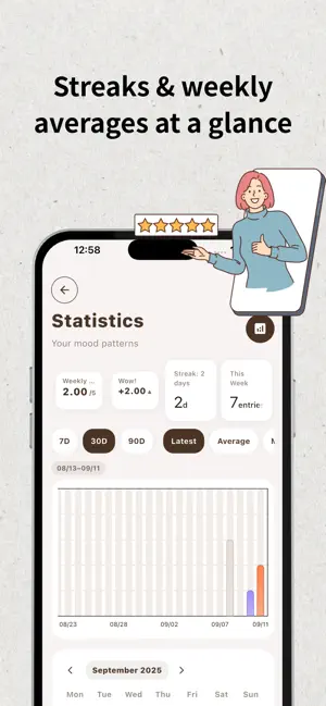 Pocket Mood Journal - private screenshot 3