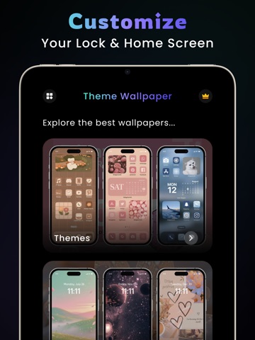 Theme Wallpaper : Widget Notch iPad screenshot