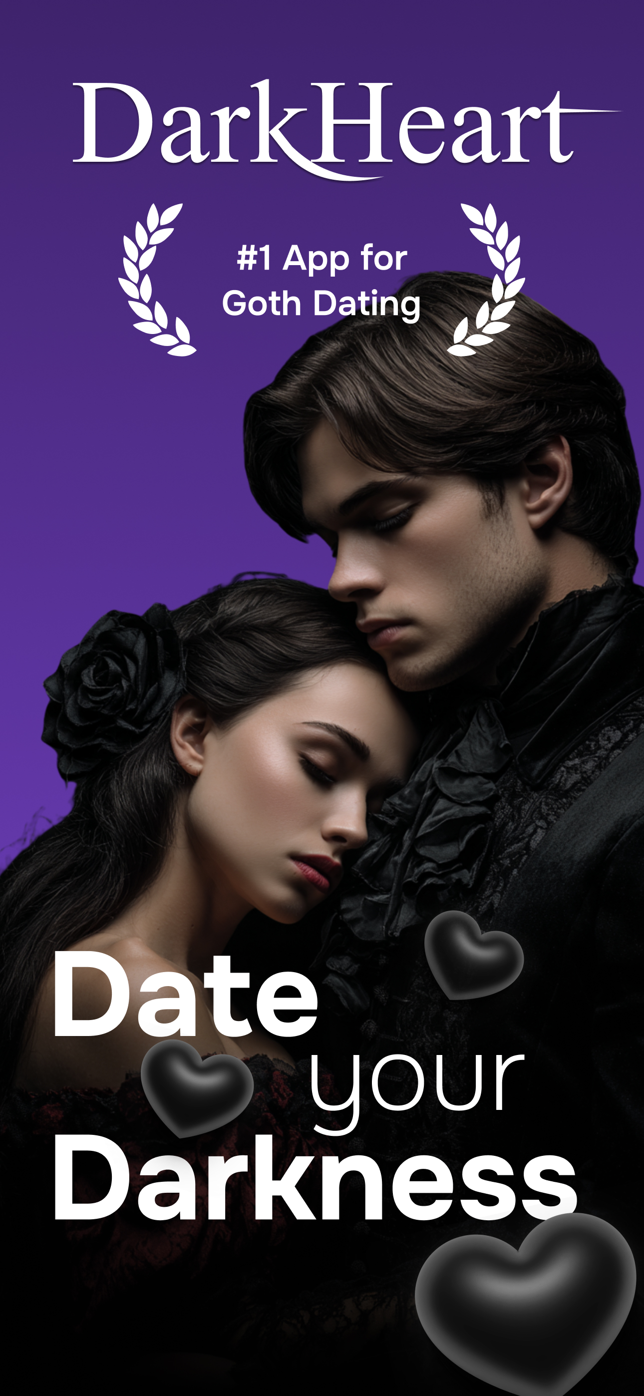 DarkHeart: Goth Dating App