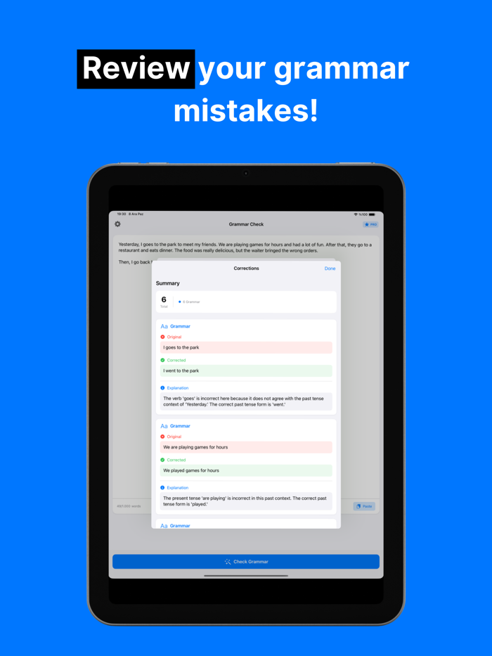 Grammar Check Corrector GFixy