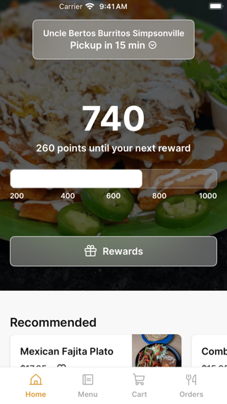 Uncle Berto’s Burritos iPhone screenshot 1 - Food & Drink app