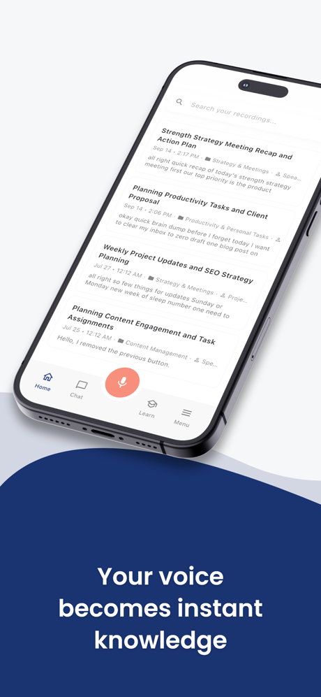 Sluqe: AI Voice Notes screenshot 1