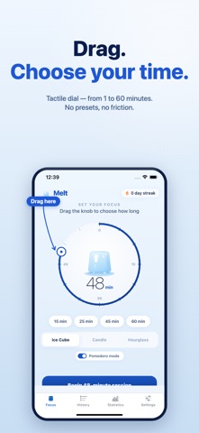 Melt: Focus & Pomodoro Timer Screenshot 5 of 6