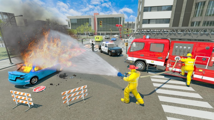Fire Truck Game 911 Emergency screenshot-4