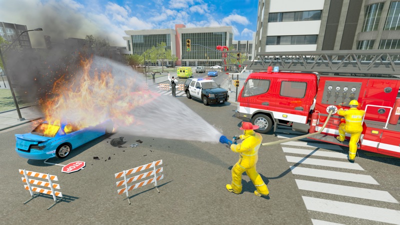 Fire Truck Game 911 Emergency screenshot 5