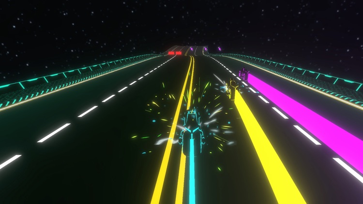 Neon Race - Light Bike Race screenshot-4