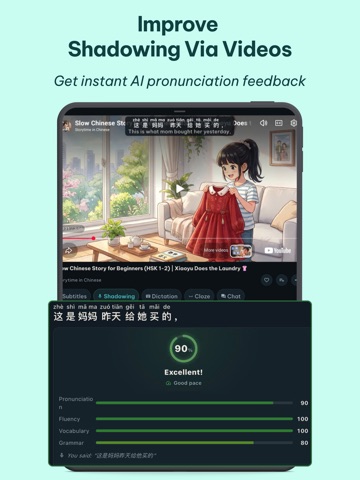 4You: Learn language via video iPad screenshot 3