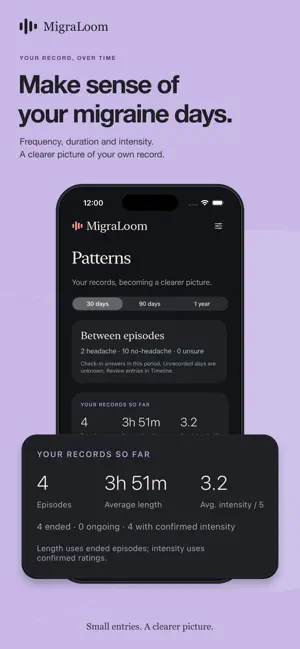 MigraLoom: Migraine Tracker screenshot 2