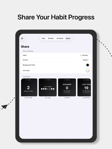 Habit Tracker - Habittr iPad screenshot