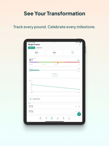 GLP-1 & Weight Tracker - Nuvo iPad screenshot