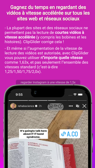 Screenshot #3 pour ClipGlider-video speed control