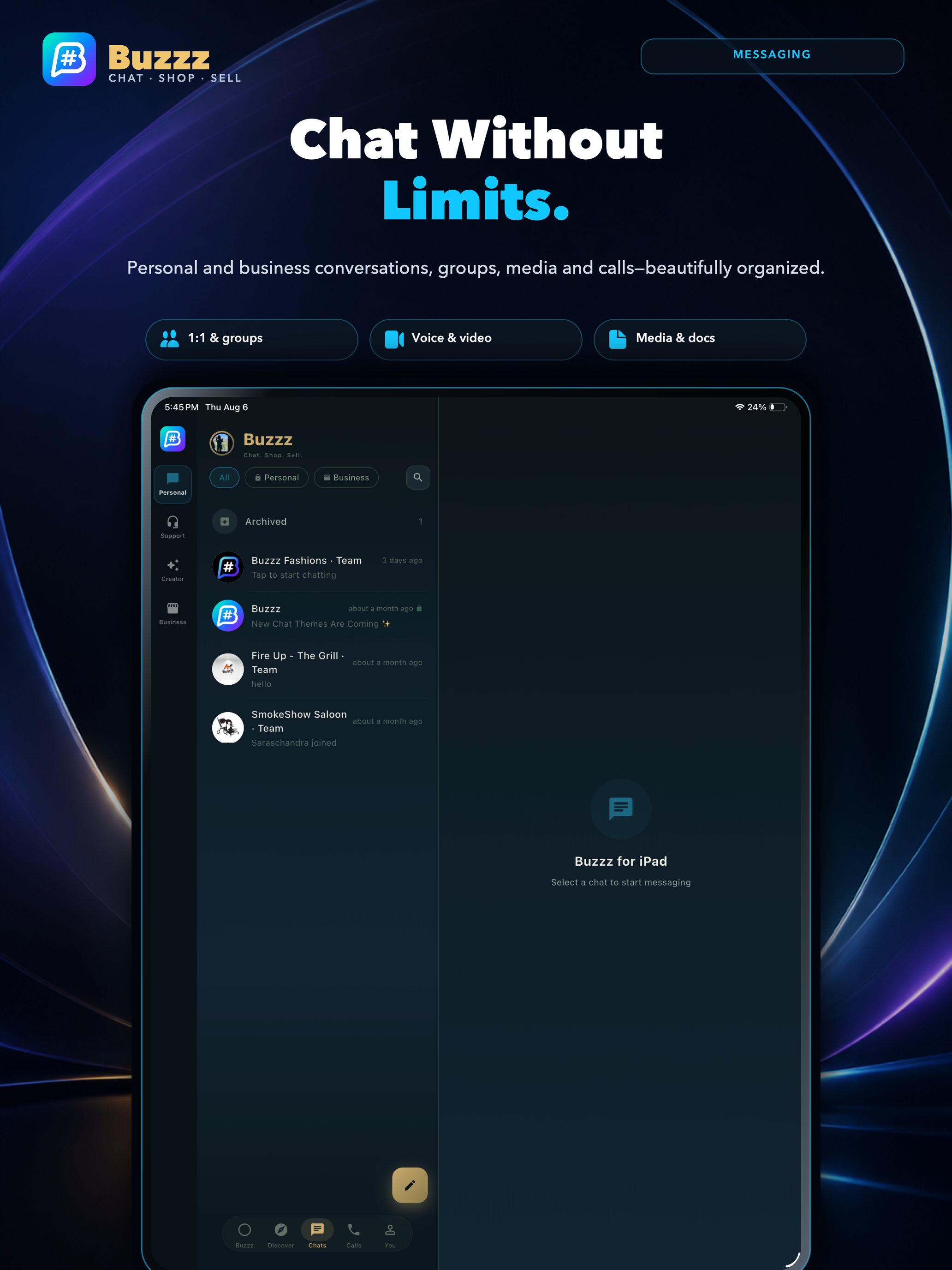 Buzzz: Chat. Shop. Sell. screenshot 5
