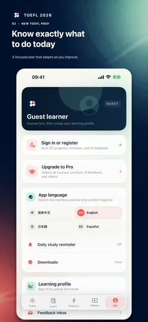 TOEFL 2026 screenshot 2