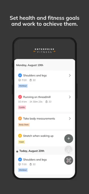 Enterprise Fitness App screenshot 4