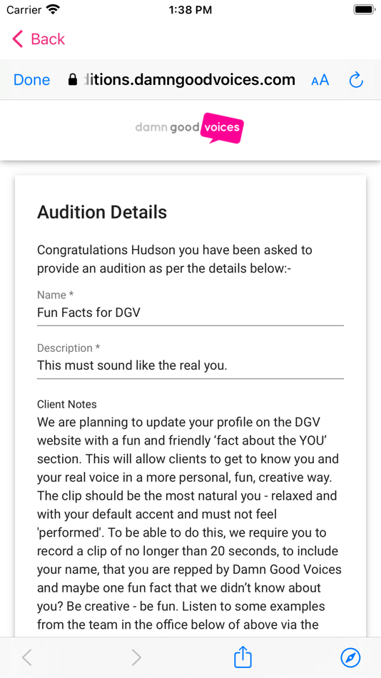 #8. DGV Talent (iOS) 由: Daryl Griffiths