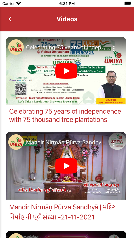 #6. VUF - Vishv Umiya Foundation (iOS) Podle: Vishv Umiya Foundation