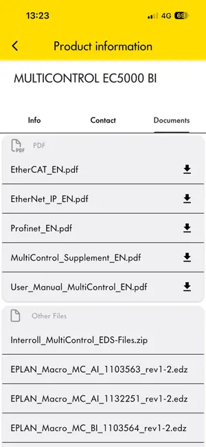 Interroll Product App screenshot 4