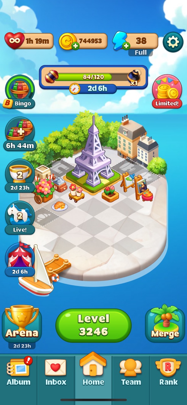 Merge & Blast: Dream Island iOS Mod IPA screenshot 8 - iOS game interface