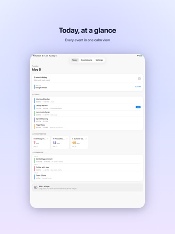 Today Events Widget