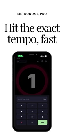 Metronome Pro iPhone screenshot
