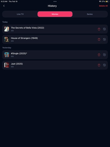 IPTV Smart Player: Streamflow iPad screenshot