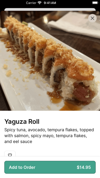 Kenzo Thai & Sushi iPhone screenshot 3 - Food & Drink app