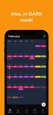 Shifts Calendar (Shifty) screenshot