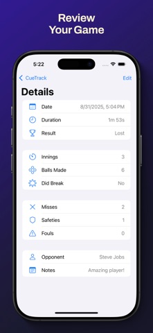CueTrack Screenshot 3 of 4