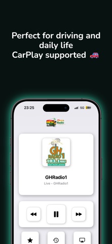 Ghana Radio stations - online iPhone screenshot