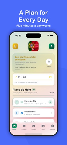 Learn European Portuguese Pro iPhone screenshot