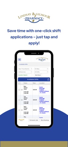 Lindsay & Gilmour Locums screenshot