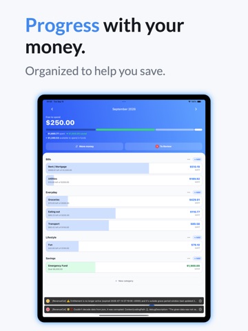 TapSheet: Budget App iPad screenshot 4