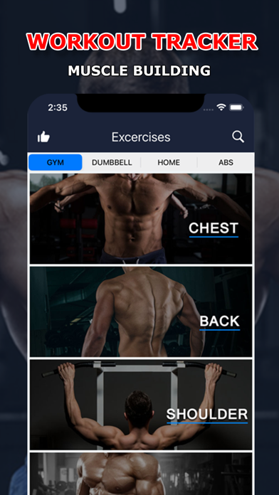 Gym Workout: Fitness Planner Screenshot